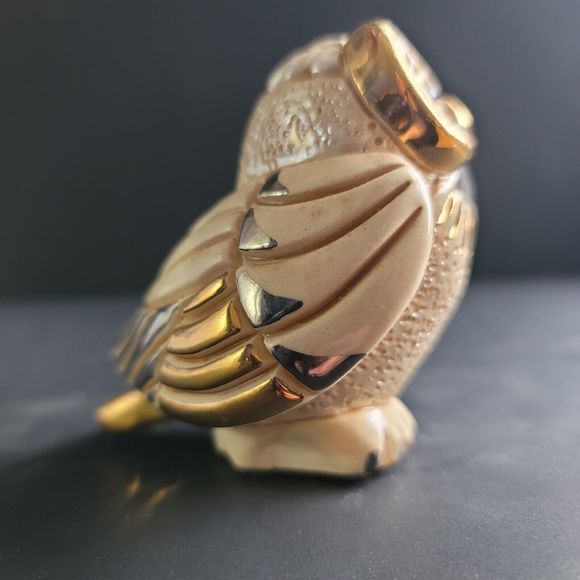 Rinconada Snowy Owl Gold Silver  Accents Figurine De Rosa  Uruguay Limited Ed. - Picture 7 of 15